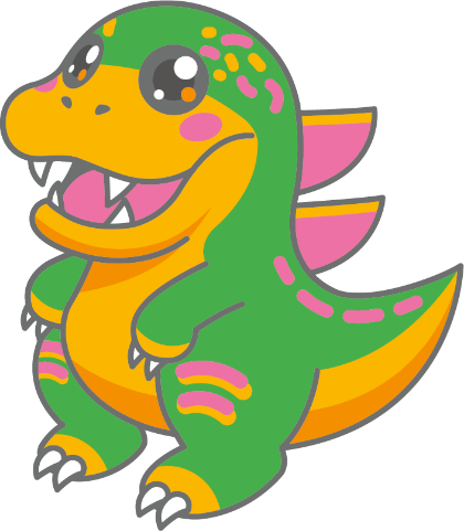 公式キャラクター「ロキザウルス」