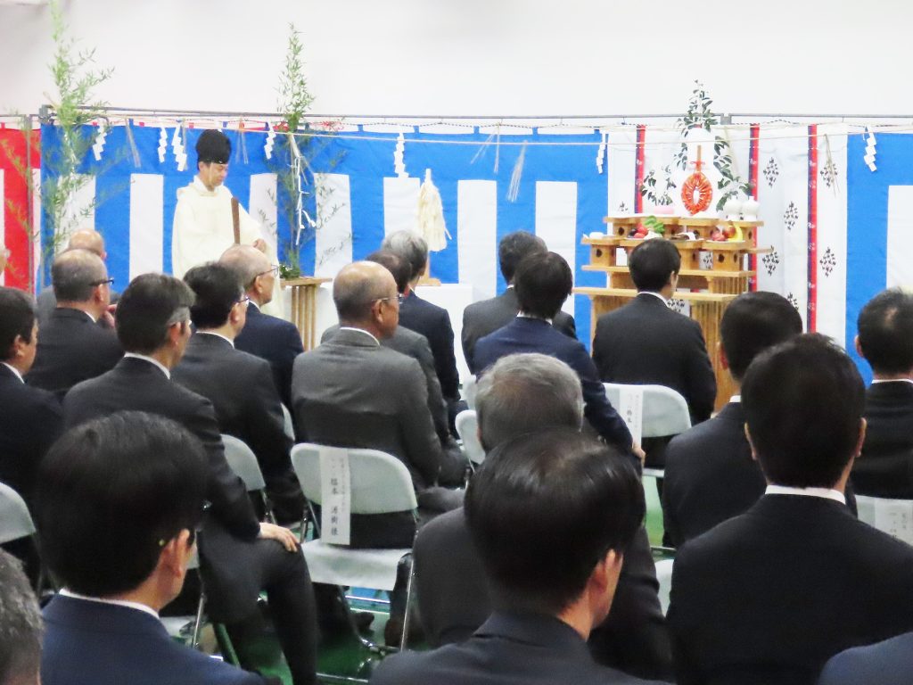 北陸事業所滑川製造部の建屋増築工事竣工式
